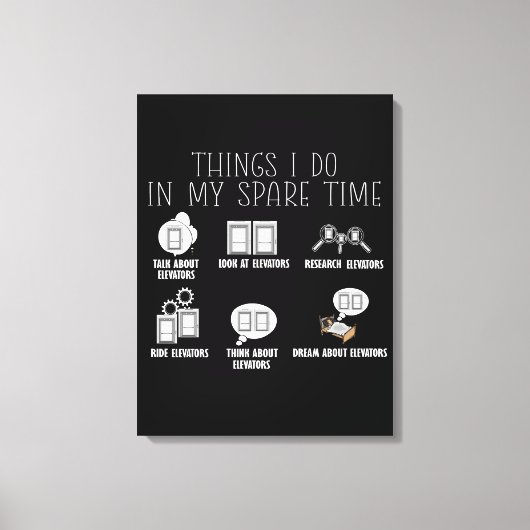 Lift Constructor Lift Mechanische Lift Canvas Afdruk (Voorkant)