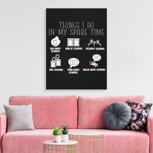 Lift Constructor Lift Mechanische Lift Canvas Afdruk (Insitu (Woonkamer))