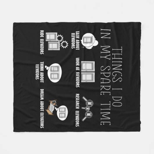 Lift Constructor Lift Mechanische Lift Fleece Deken (Voorkant (Horizontaal))