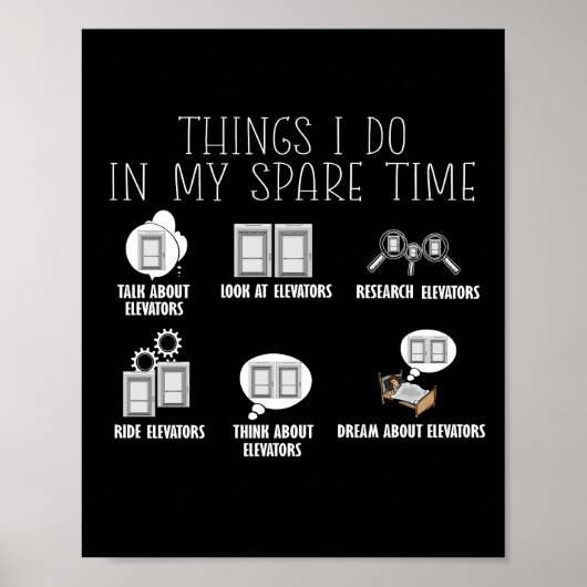 Lift Constructor Lift Mechanische Lift Poster (Voorkant)