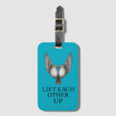"Lift elkaar op" Vogels. Bagage label (Voorkant (verticaal))