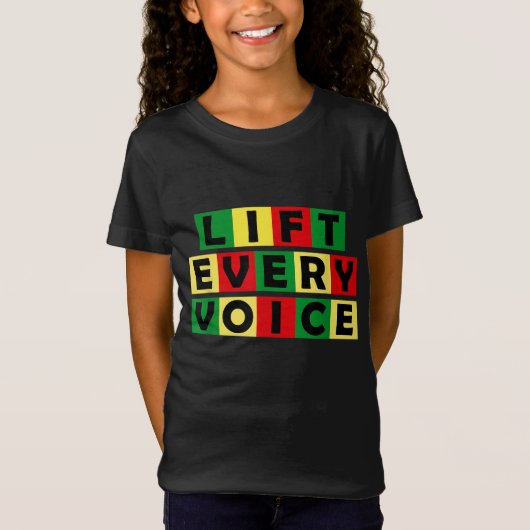 Lift elke stem Black National Anthem Black Pride T-shirt (Voorkant)
