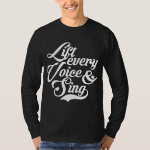 Lift elke stem en Sing Black African American A T-shirt