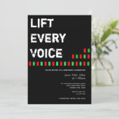 Lift elke stem van de Juneteenth Red Black Green o Kaart (Staand voorkant)