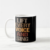 Lift Every Voice And Sing Juneteenth zwarte geschi Koffiemok (Links)