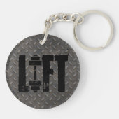 LIFT FITNESS GYM EN WORKOUT SLEUTELHANGER (Achterkant)