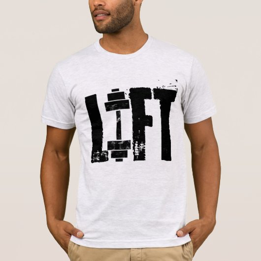 LIFT FITNESS GYM EN WORKOUT T-SHIRT (Voorkant)