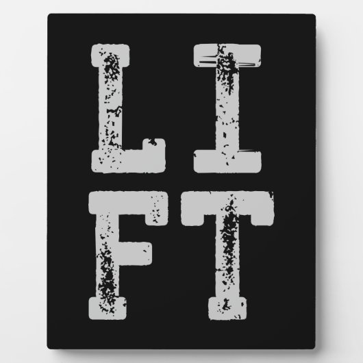 LIFT - fitnessruimte, training, gewichtheffen, Ins Fotoplaat (Voorkant)