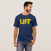 LIFT Geel T-shirt (Voorkant volledig)