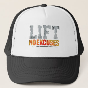 LIFT GEEN EXCUSES GYM TRAINING TRUCKER PET