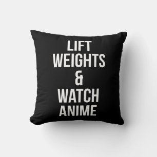 Lift gewichten en horloge anime - Inspirerend spor Kussen