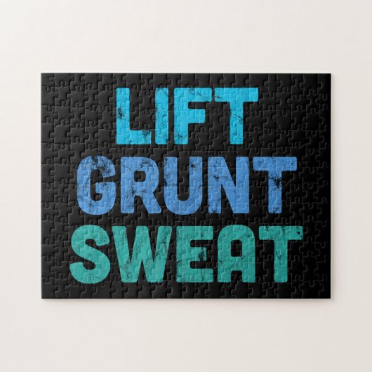 Lift Grunt Sweat Bodybuilder Gym Exercise Legpuzzel (Horizontaal)