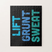Lift Grunt Sweat Bodybuilder Gym Exercise Legpuzzel (Verticaal)