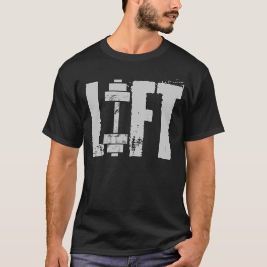 LIFT GYM EN WORKOUT T-SHIRT (Voorkant)
