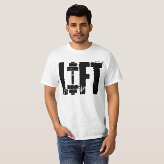LIFT GYM EN WORKOUT T-SHIRT (Voorkant volledig)