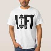 LIFT GYM EN WORKOUT T-SHIRT (Voorkant)