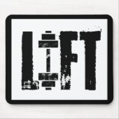 LIFT GYM Gewichtheffen BODYBUILDING Muismat (Voorkant)