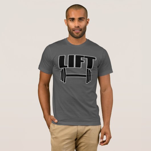 LIFT GYM Gewichtheffen T-shirt (Voorkant volledig)