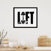 LIFT GYM Weightlift BODYBUILING Poster (Keuken)