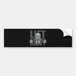 Lift Heavy - Anime Kawaii Workout Motivatie Bumpersticker