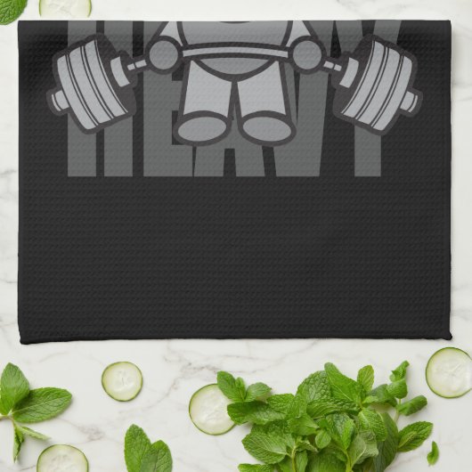 Lift Heavy - Anime Kawaii Workout Motivatie Theedoek (Gevouwen)