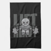 Lift Heavy - Anime Kawaii Workout Motivatie Theedoek (Verticaal)