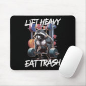 Lift Heavy Eat Trash Gewichtheffen Bodybuilding By Muismat (Met muis)