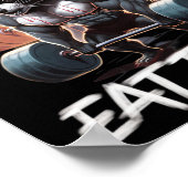 Lift Heavy Eat Trash Weightlifting Bodybuilding Gy Poster (Hoek)