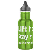 Lift Heavy Funny Gym Fit Fitness Humor & Joke Waterfles (Links)