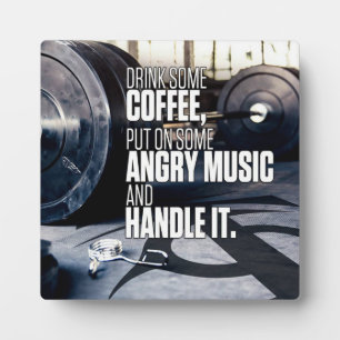 Lift Heavy Inspiration - Koffie en Angry Music Fotoplaat