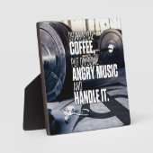Lift Heavy Inspiration - Koffie en Angry Music Fotoplaat (Voorkant)