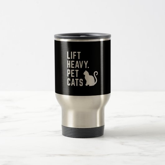 Lift Heavy Pet Cats - Funny Gym Workout Reisbeker (Center)
