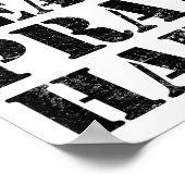 Lift Heavy Pray Hard Gym Christian Quote Poster (Hoek)