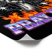 Lift Heavy Pray Hard Gym Christian Workout Men Wom Poster (Hoek)