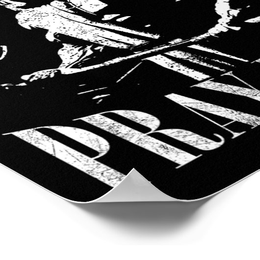 Lift Heavy Pray Hard Gym Jesus Christelijk voor Ch Poster (Hoek)