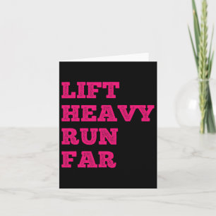 Lift Heavy Run Far Hybrid Sport Fitness Running Bo Kaart