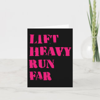 Lift Heavy Run Far Hybrid Sport Fitness Running Bo Kaart