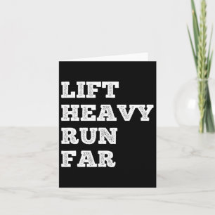 Lift Heavy Run Far Hybrid Sport Fitness Running Bo Kaart