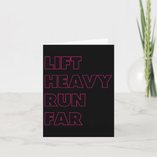 Lift Heavy Run Far Hybrid Sport Fitness Running Bo Kaart