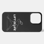 Lift is Life for Tennis iPhone Hoesje (Achterkant horizontaal)