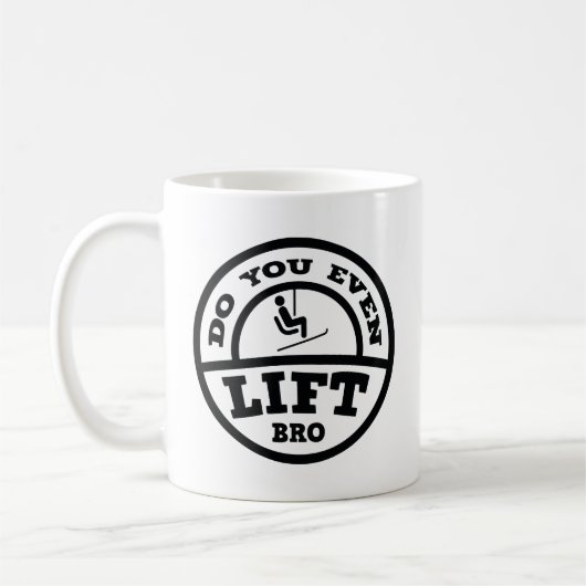 Lift je zelfs Bro? KoffieMok (Links)