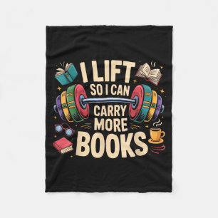 Lift kan meer boeken dragen lees humor gyming fleece deken