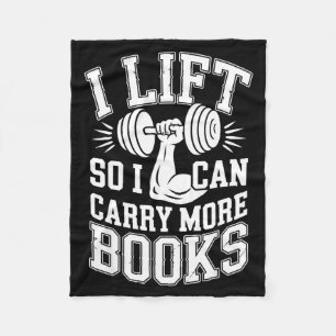 Lift kan meer boeken dragen lezers lezer fleece deken