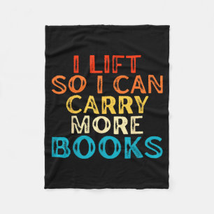 Lift Kan Meer Boeken Dragen Lezers Workout Fleece Deken