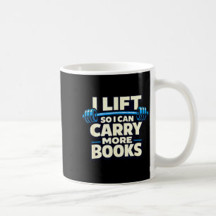 Lift kan meer boeken dragen lezers workout koffiemok