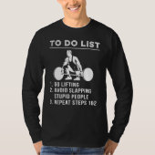 Lift & Laugh - Hilarisch To-Do Lifting T-shirt voo (Voorkant)