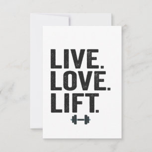 Lift Lift Funny Fitness Weight Liften Gym Bedankkaart