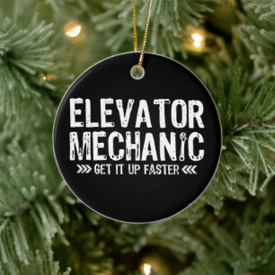 Lift Mechanics Krijg Het Op Sneller Repairman Gift Keramisch Ornament