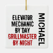 Lift Mechanische Grillmaster CUSTOM Keramisch Ornament (Achterkant)