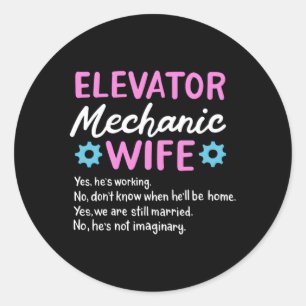 Lift Mechanische lift Ronde Sticker